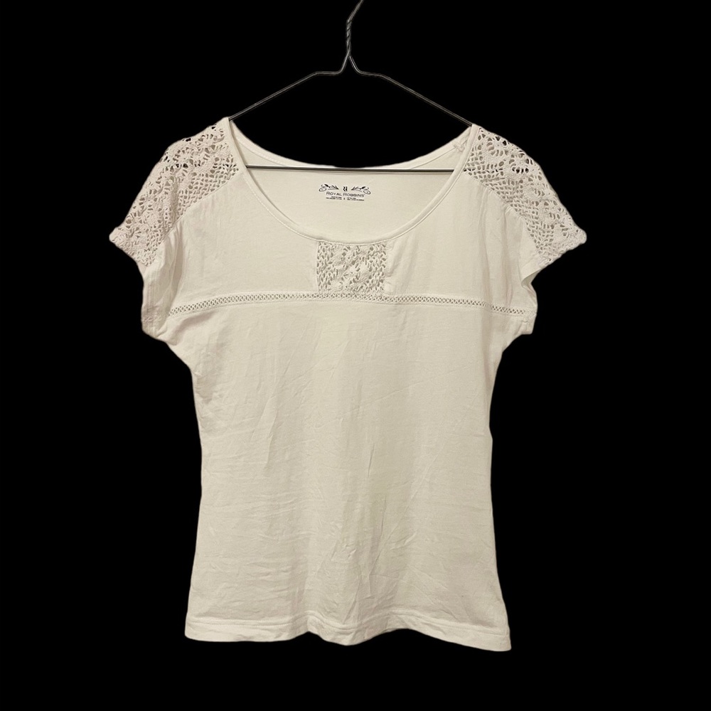 Royal Robbins organic cotton T-Shirt with crochet details